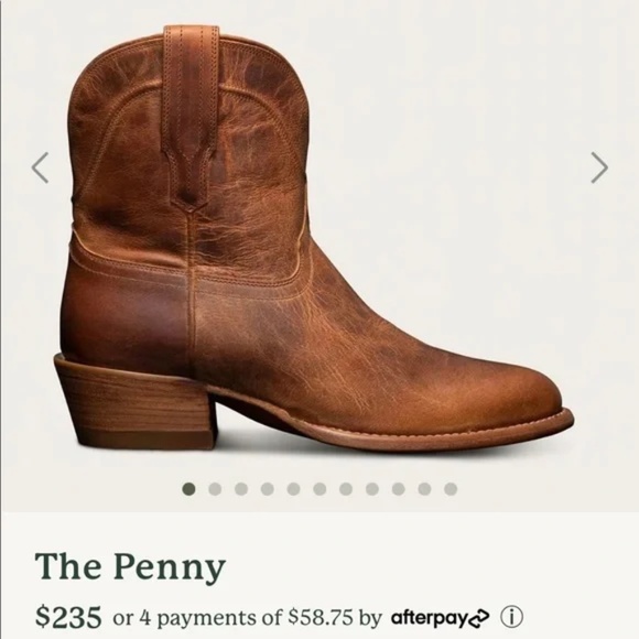 NWT TECOVAS The Penny - Womens in scotch goat color Size 12 DISCONTINUED  RARE - Picture 5 of 7